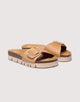 Beige Platform Leather Sandal - Alys
