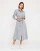 Long Grey Shirt Dress - Verona