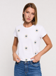 White Evil Eye T-Shirt - Olhosa