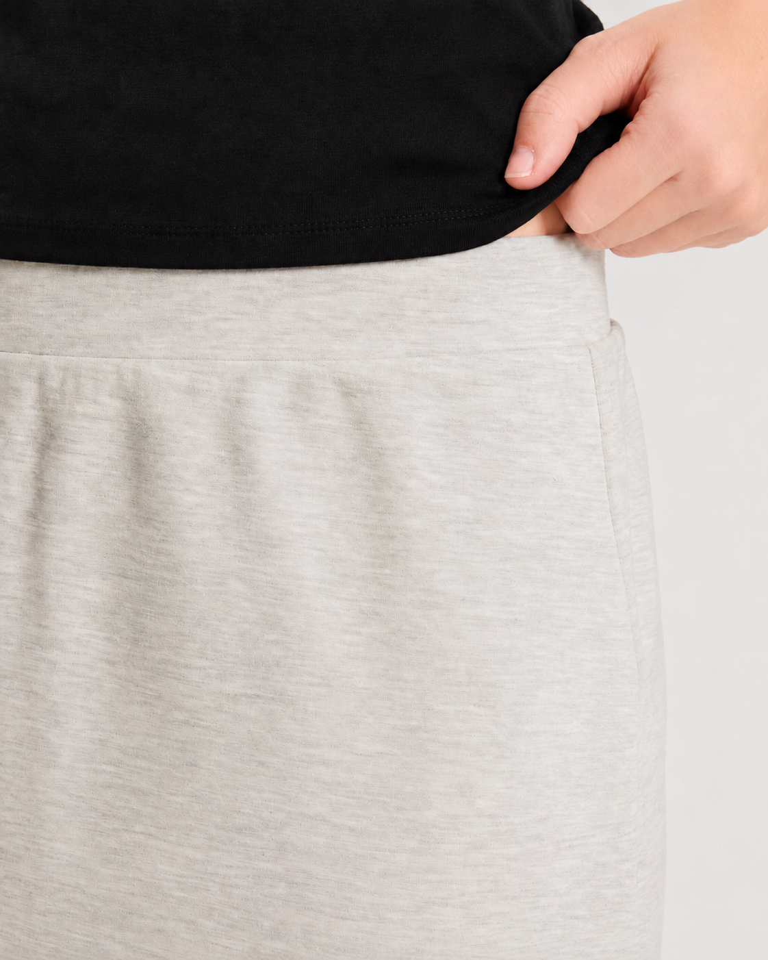 Grey Midi Skirt - Rovium