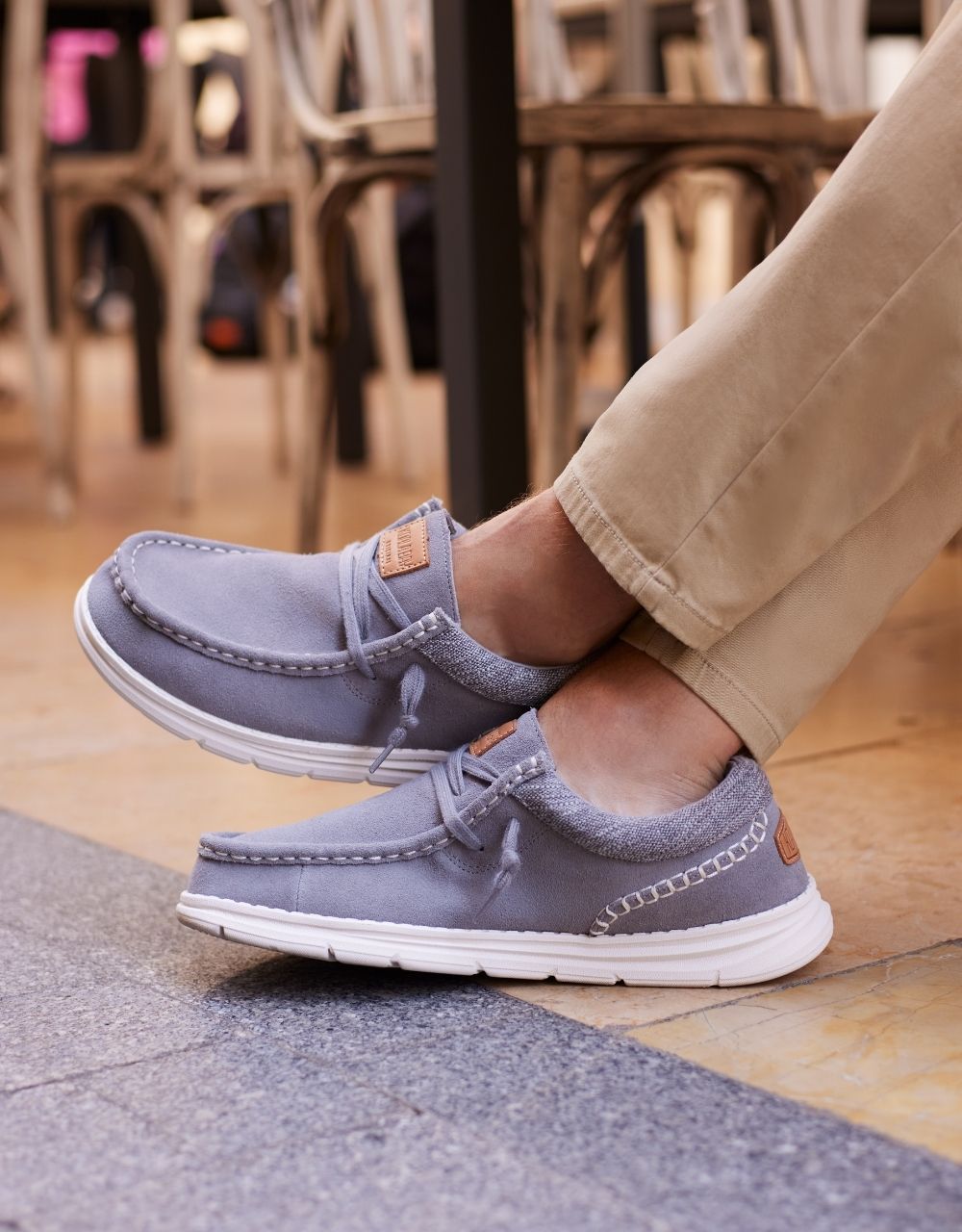 Grey Casual Loafers - Grassland