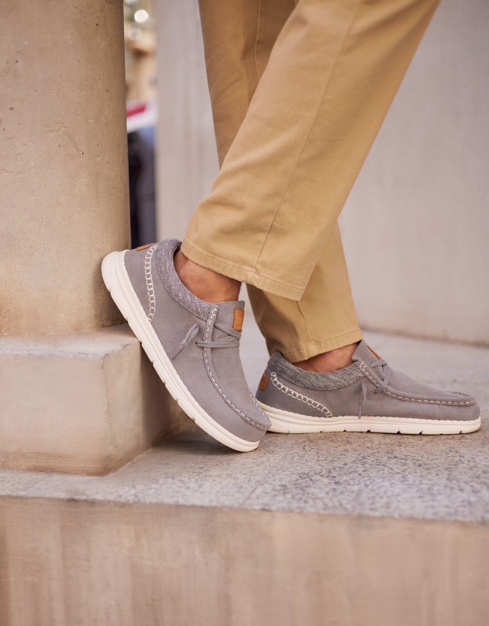 Grey Casual Loafers - Grassland