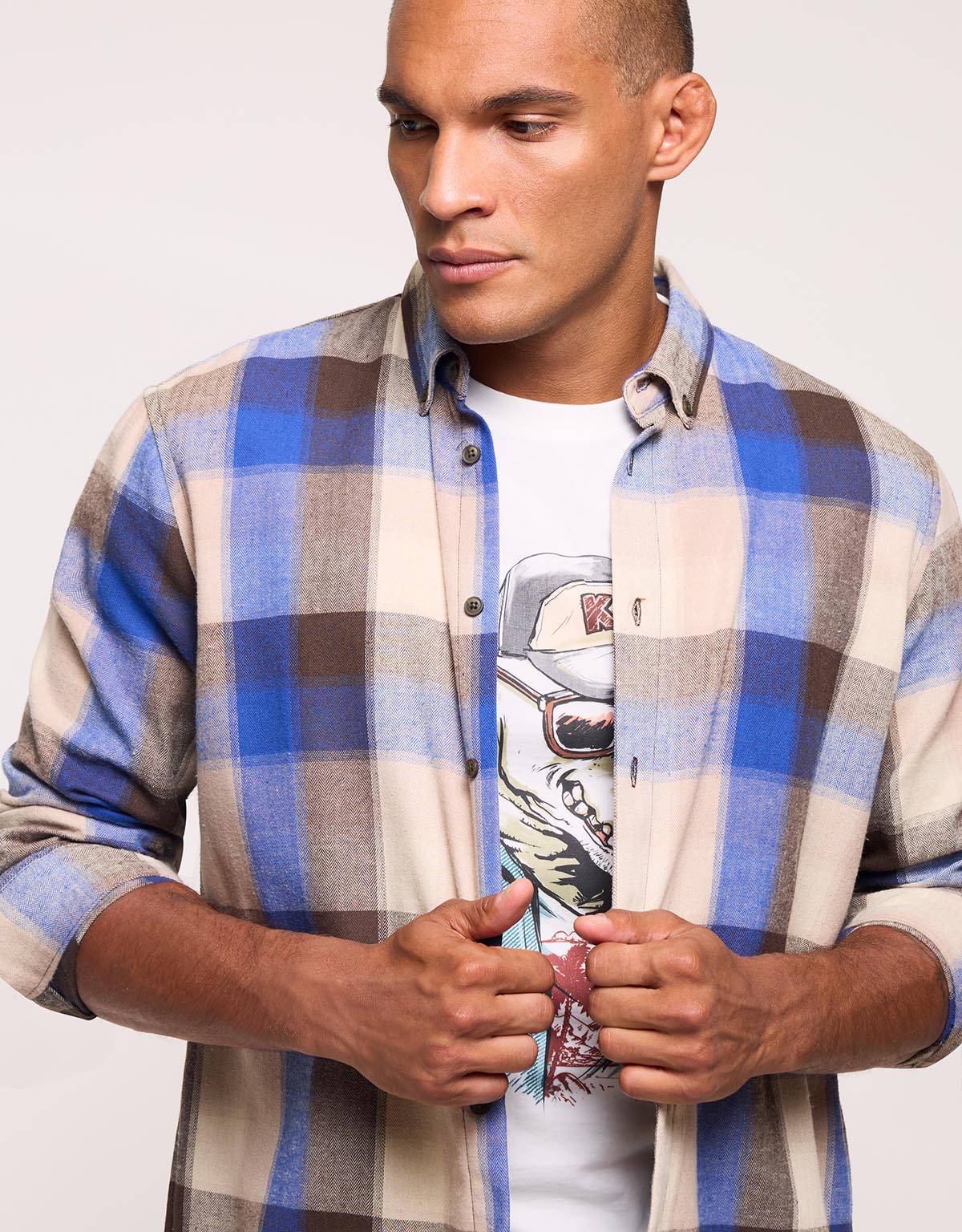 Camisa Manga Larga Azul - Frost 2