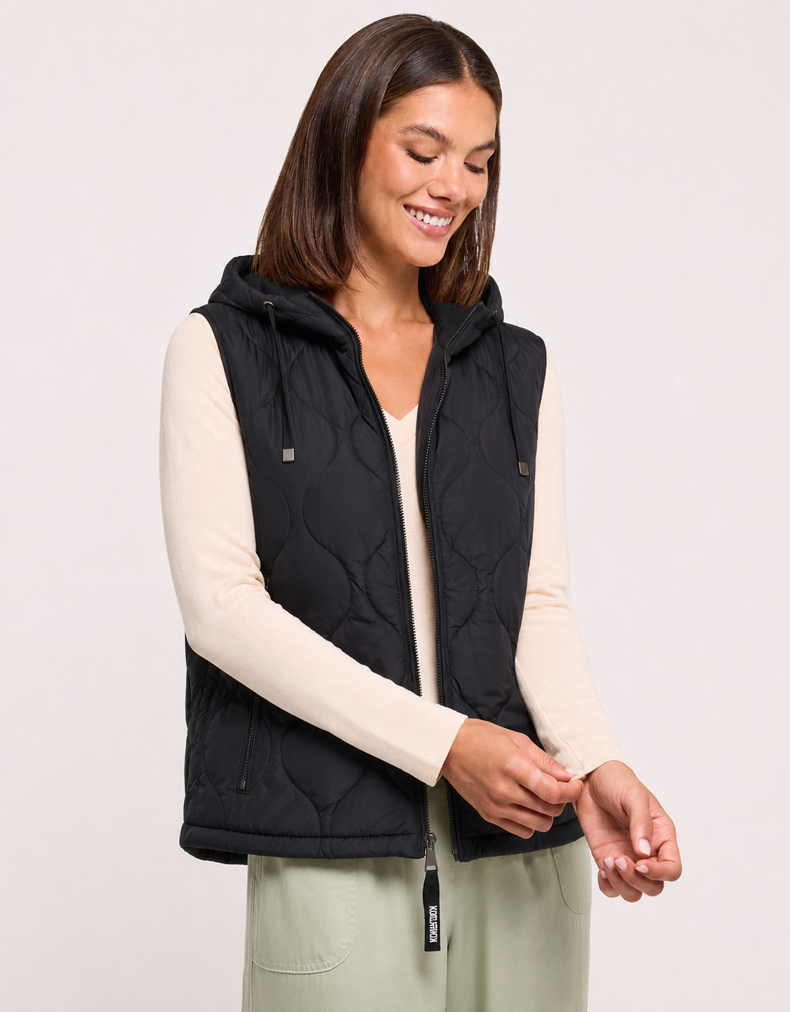 Black Quilting Gilet - Janter