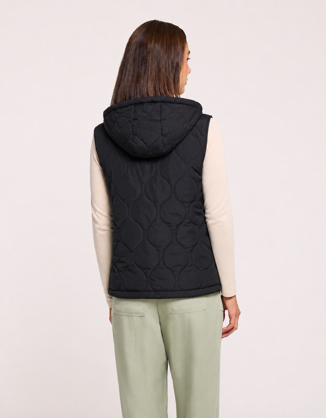 Black Quilting Gilet - Janter