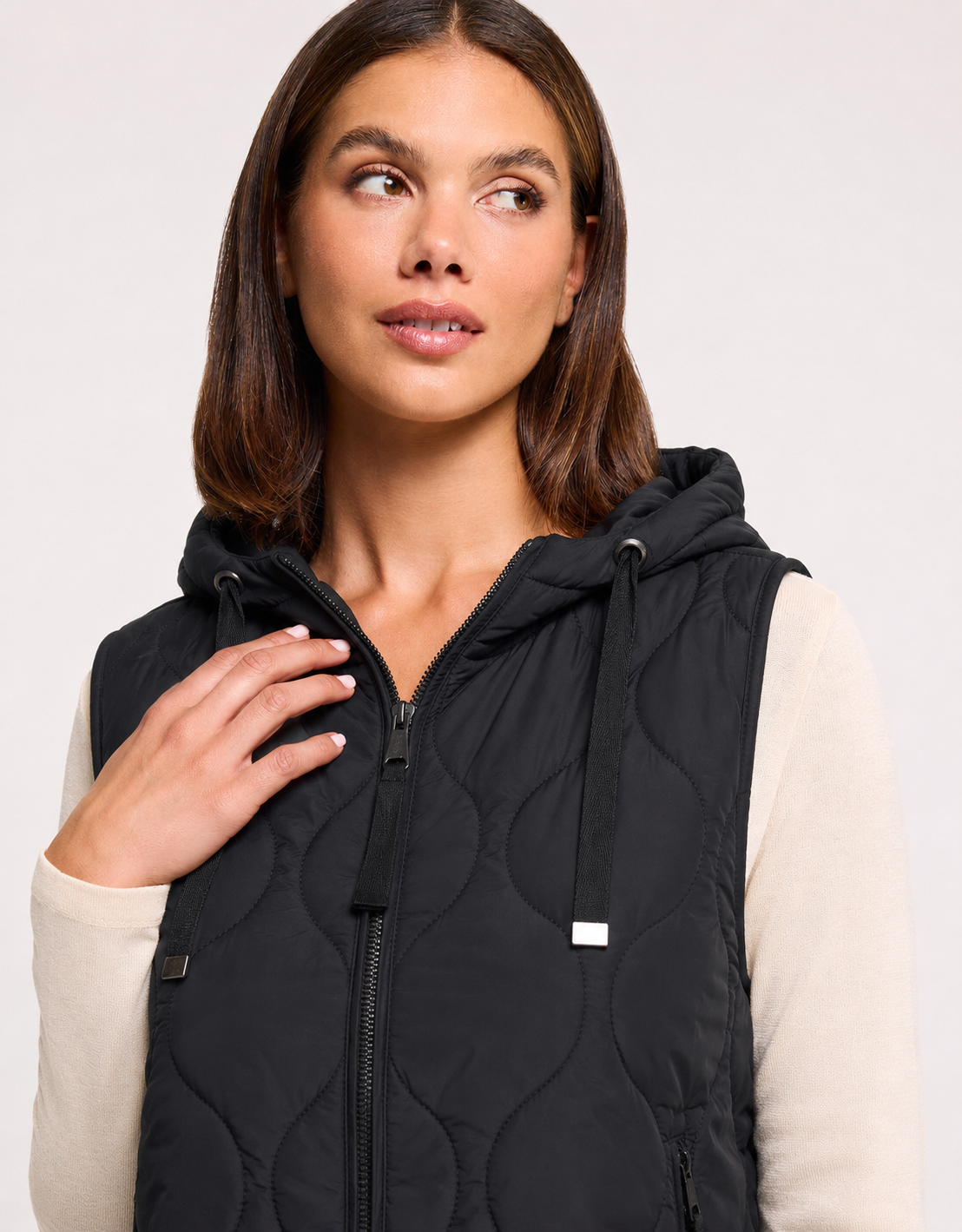 Black Quilting Gilet - Janter