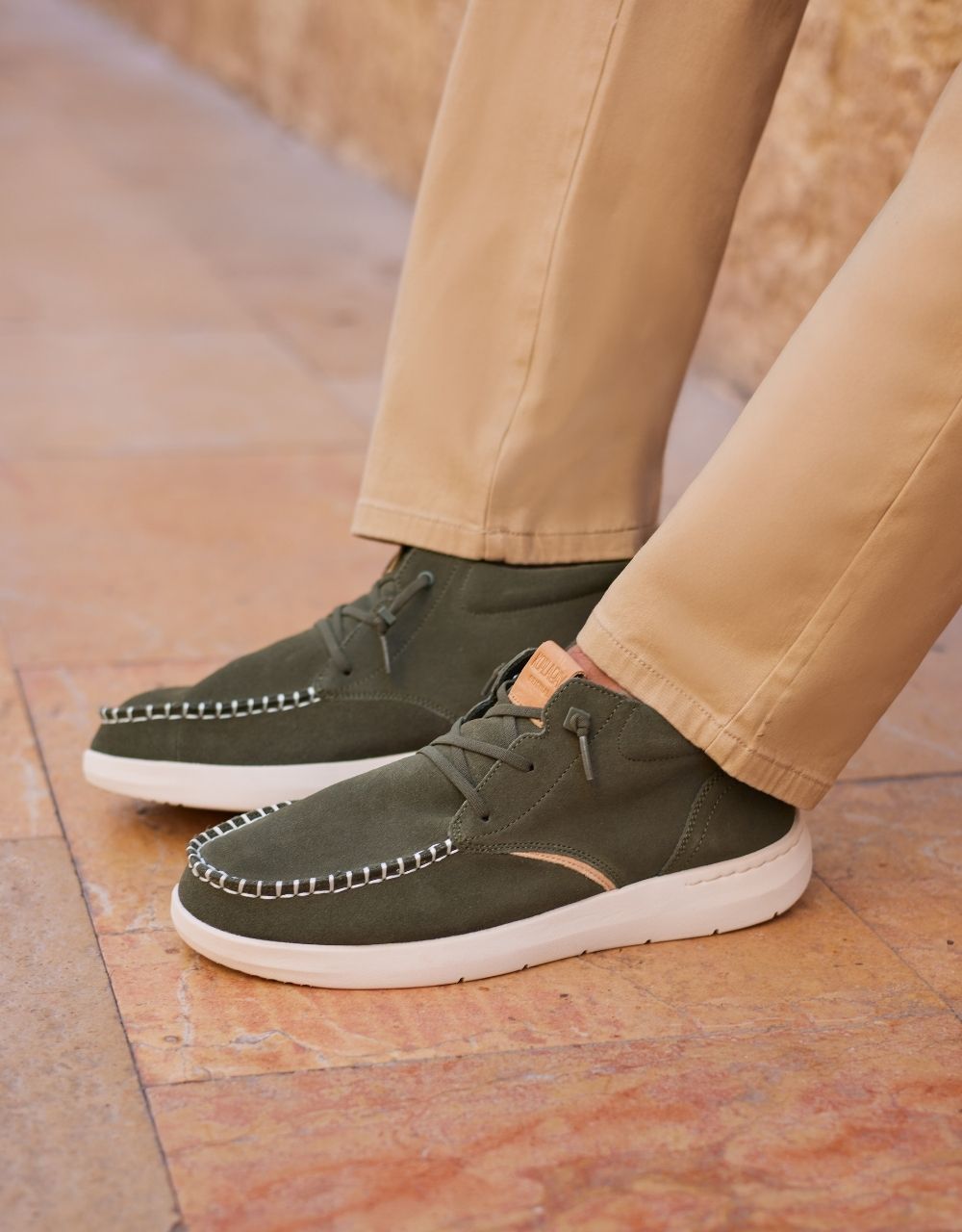 Casual Khaki Suede Boot - Timber